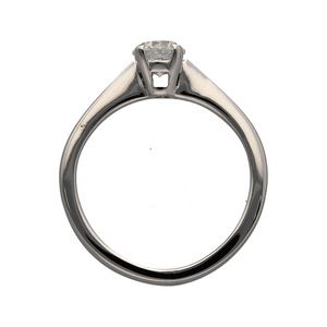 18ct White Gold & Diamond Set Solitaire Ring
