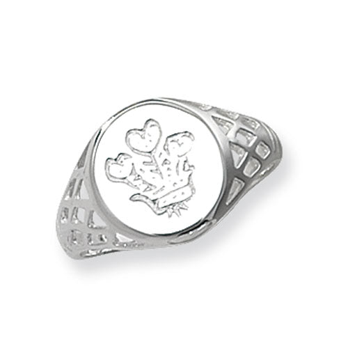 New 925 Silver Three Feathers Ring