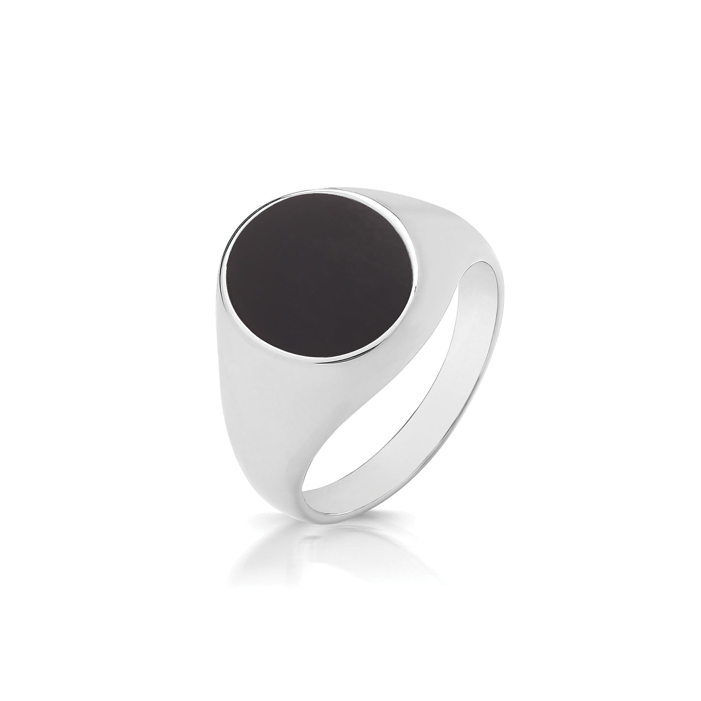 New 925 Silver & Onyx Oval Signet Ring