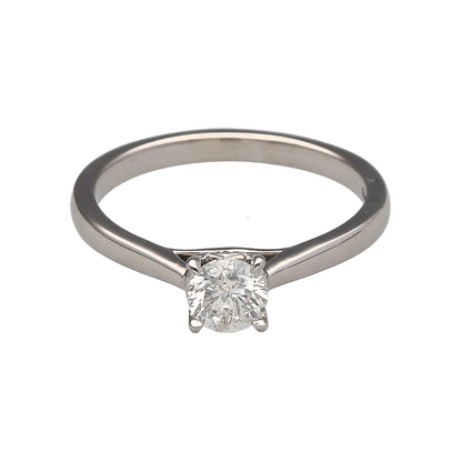 18ct White Gold & Diamond Solitaire Ring