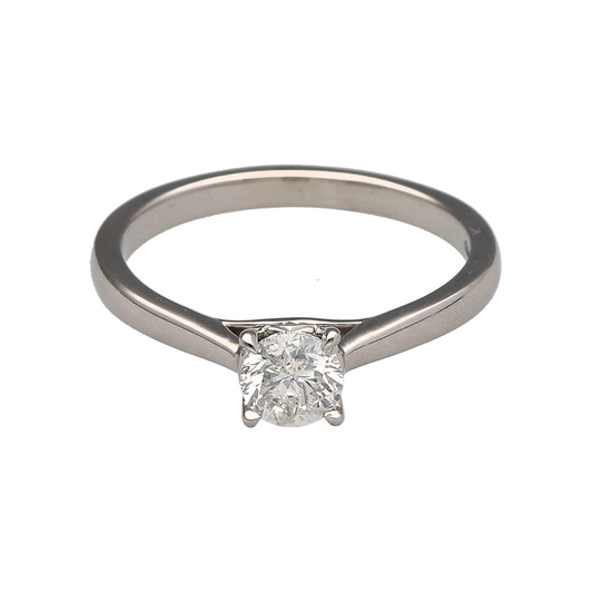 18ct White Gold & Diamond Solitaire Ring