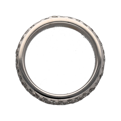 18ct White Gold & Diamond Band Ring