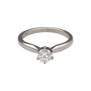 Platinum & Diamond Set Solitaire Ring