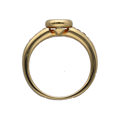 18ct Gold Diamond & Ruby Set Ring
