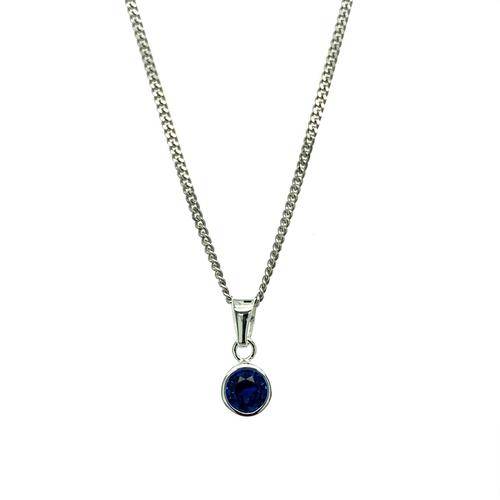 New 925 Silver September Birthstone Pendant 18