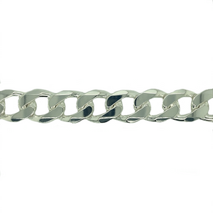 New Solid 925 Silver 9" Curb Bracelet 112 grams
