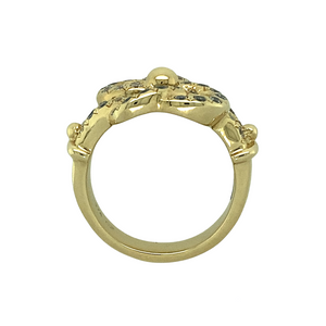 New 9ct Gold & Cubic Zirconia Set Knot Ring
