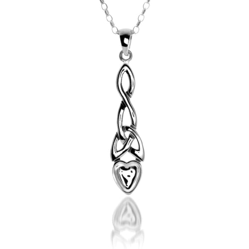 925 Silver Welsh Celtic Lovespoon Necklace