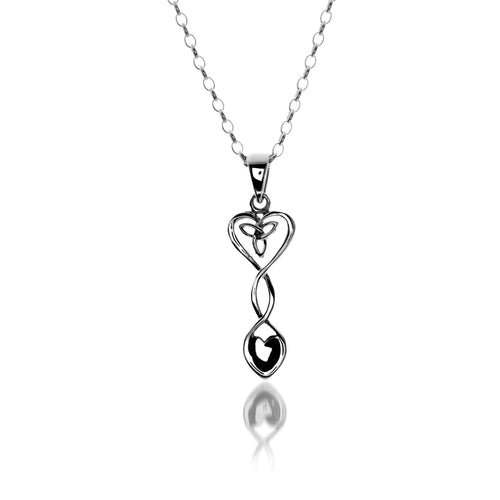 925 Silver Welsh Heart Lovespoon Necklace