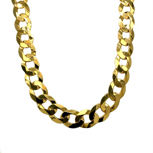 SALE New 9ct Gold 26" Curb Chain 28 grams