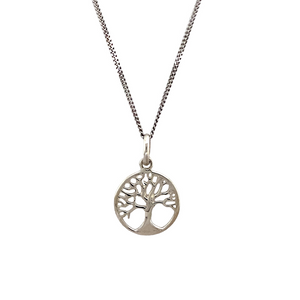 New 925 Silver Tree of Life 18" Necklace