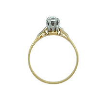 Load image into Gallery viewer, 18ct Gold &amp; Platinum Antique Diamond Double Solitaire Ring
