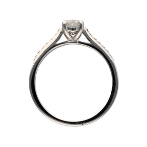 New 18ct White Gold & Diamond Solitaire Ring