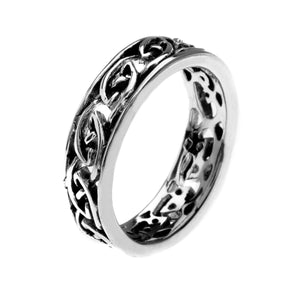 925 Silver Open Knotwork Band Ring