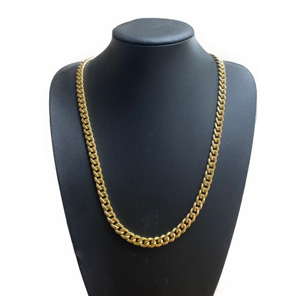 New 9ct Solid Gold 28" Italian Cuban Chain 145 grams
