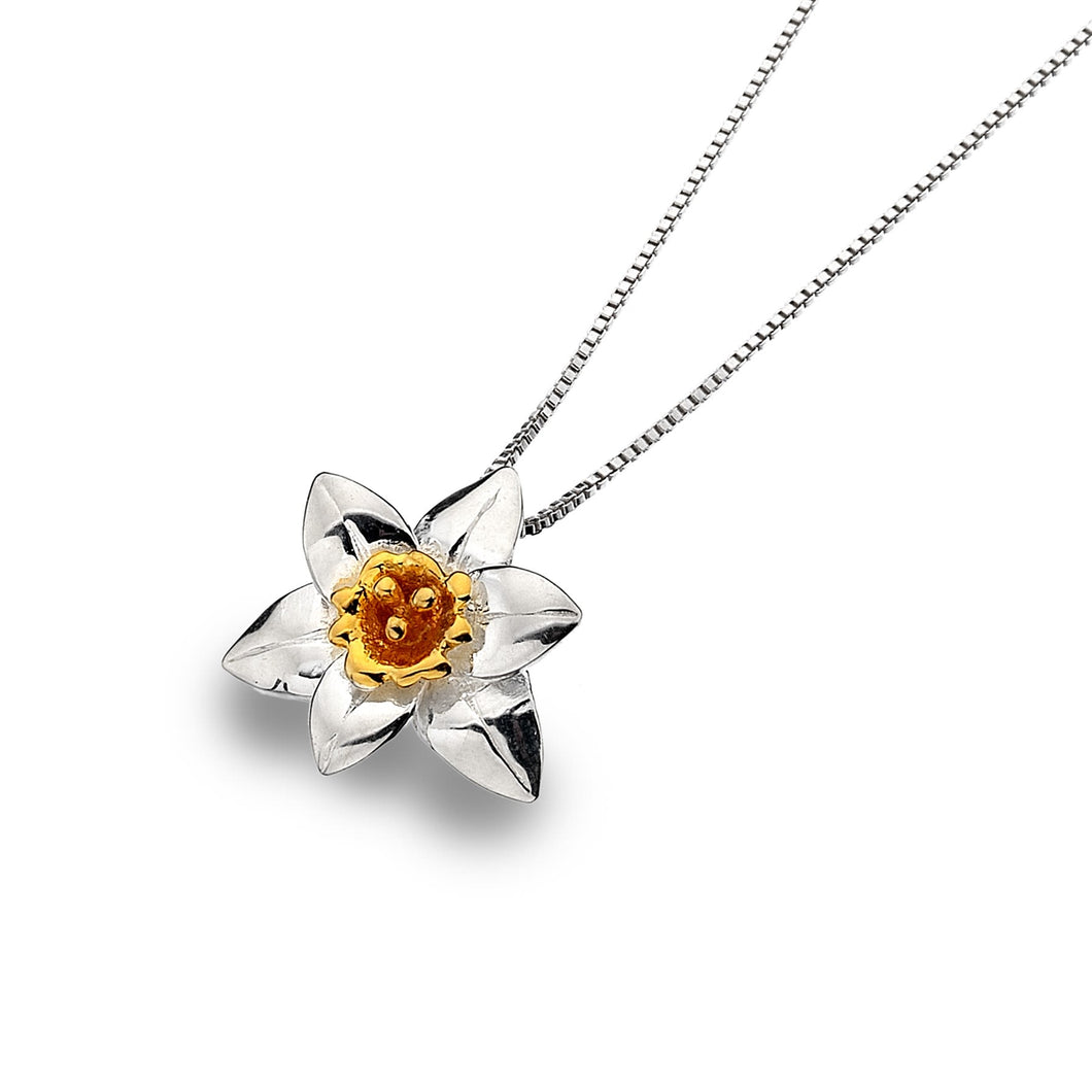 925 Silver Daffodil Necklace