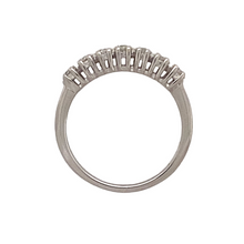 Load image into Gallery viewer, 18ct White Gold &amp; Diamond Set Seven Stone Band Ring
