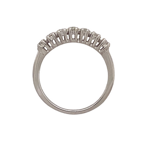 18ct White Gold & Diamond Set Seven Stone Band Ring