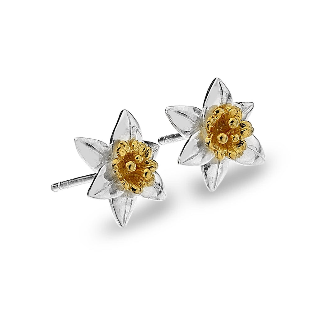 925 Silver Daffodil Stud Earrings