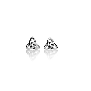 925 Silver Welsh Trinity Stud Earrings