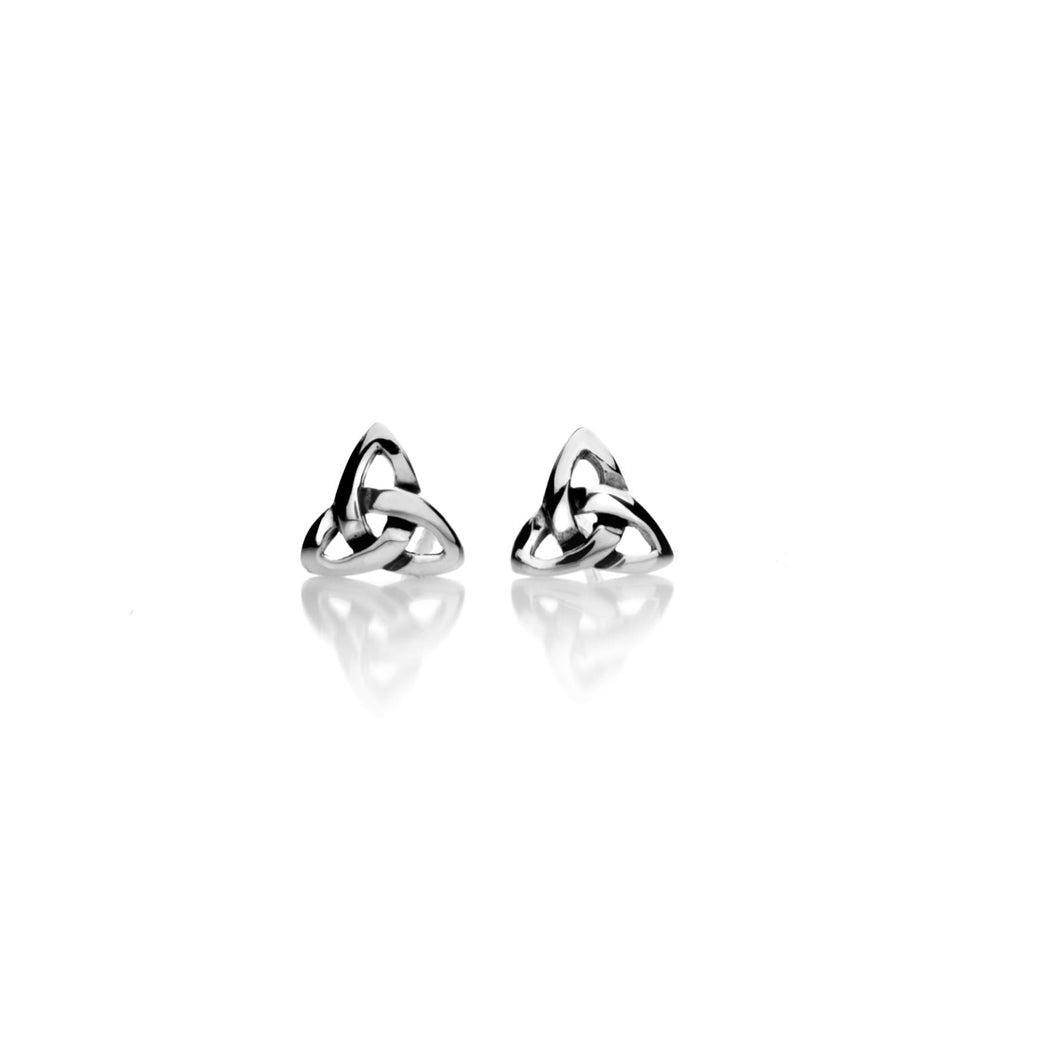 925 Silver Welsh Trinity Stud Earrings