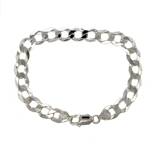 925 Silver 8.5" Curb Bracelet