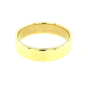 9ct Gold Soft Court Shape Wedding Band Ring