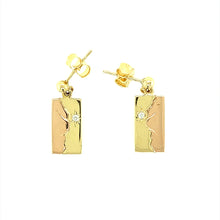 Load image into Gallery viewer, 9ct Gold Welsh Morning Star Diamond Set Earrings
