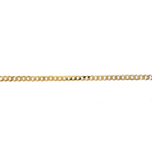 New 9ct Gold 22" Curb Chain