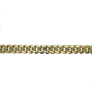 New 9ct Gold 8.5" English Cuban Bracelet 75 grams