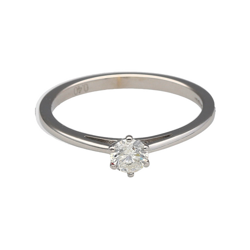 18ct White Gold & Diamond Brilliant Cut Solitaire Ring