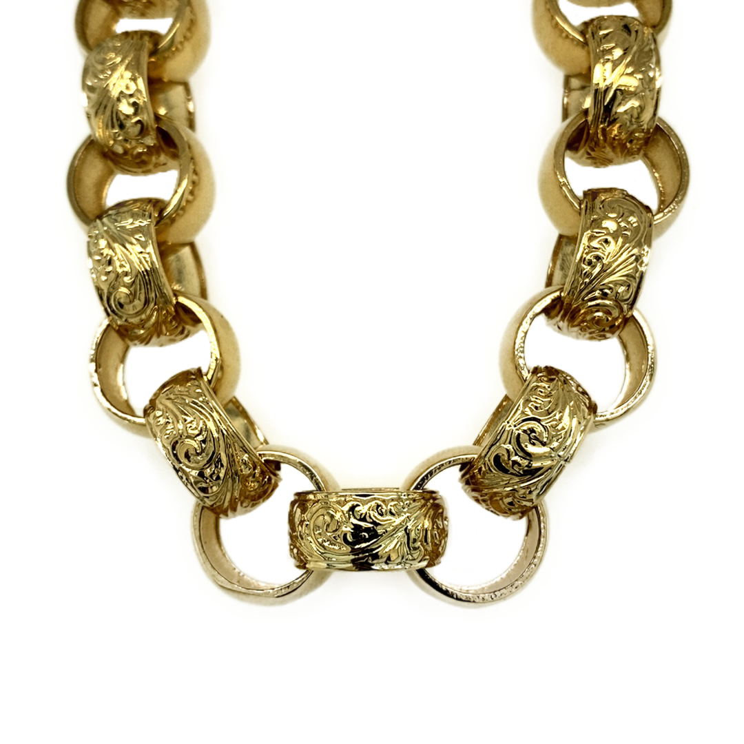 Large gold 2025 belcher chain
