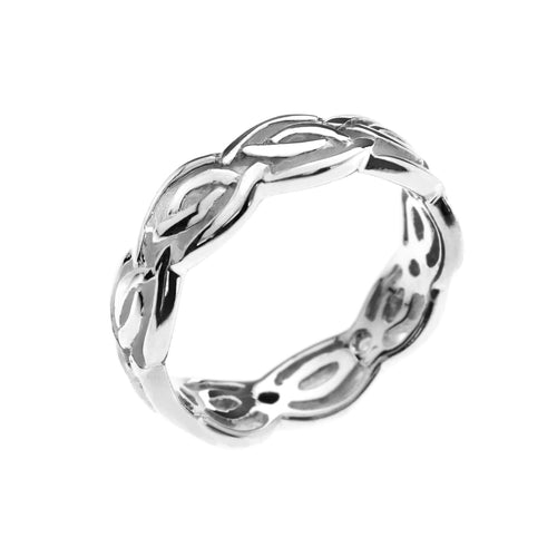 925 Silver Celtic Knot Band Ring