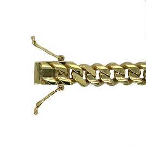 New 9ct Gold 8.5" English Cuban Bracelet 75 grams