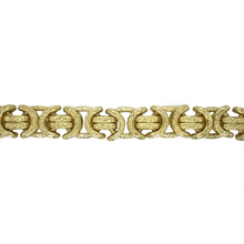 Load image into Gallery viewer, New 9ct Gold 8.25&quot; Engraved Byzantine Bracelet 102 grams
