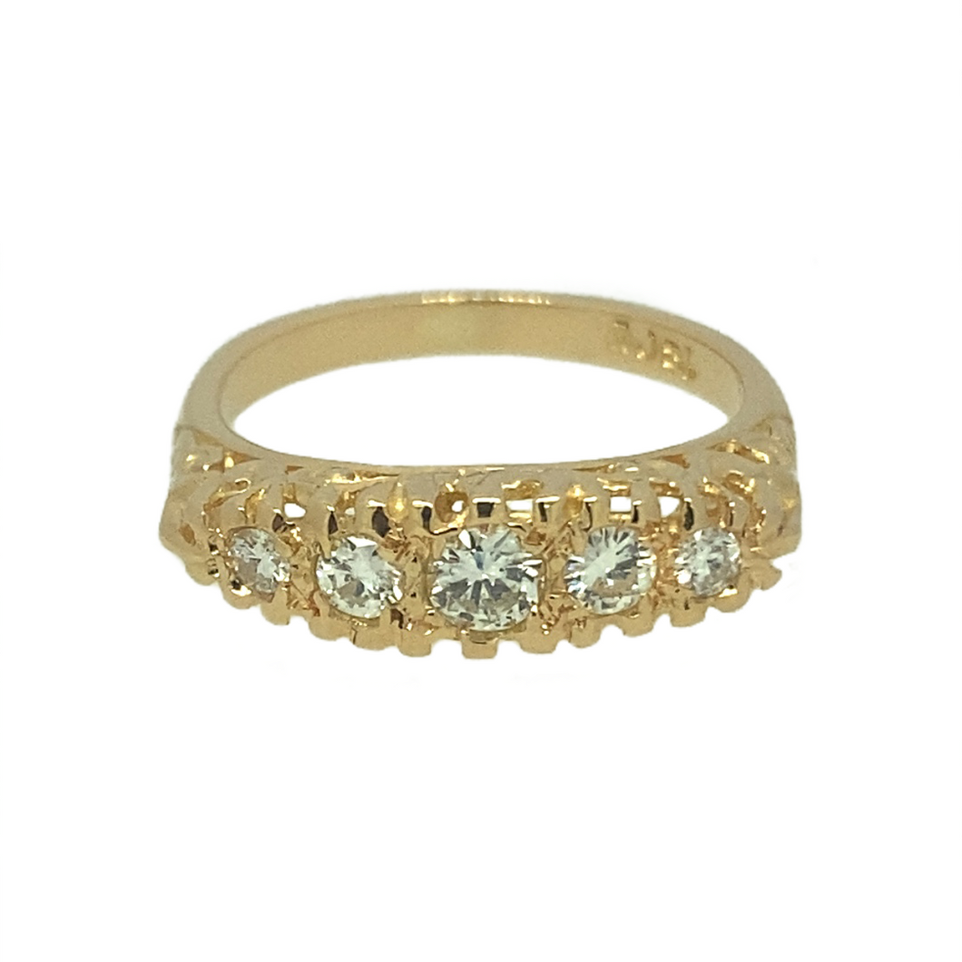 SALE 18ct Gold & Diamond Ring (Certified)