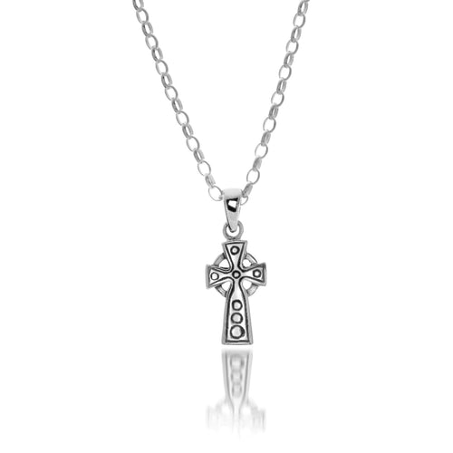 925 Silver Celtic Cross Necklace