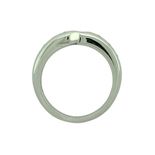Load image into Gallery viewer, 18ct White Gold &amp; Diamond Set Off Set Band Ring
