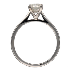 New 18ct White Gold & 1ct Diamond Solitaire Ring