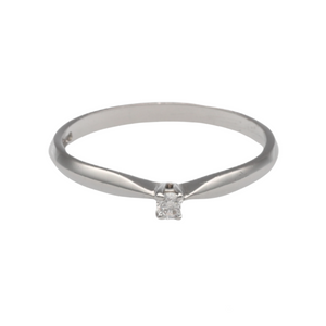 New 18ct White Gold & 10pt Diamond Solitaire Ring