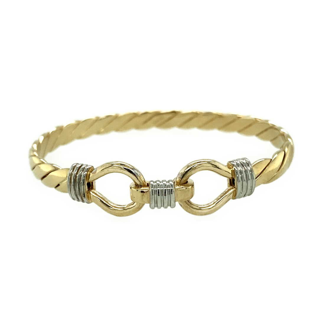 New 9ct Gold Twisted Children s Bangle Gold Reserves Jewellers