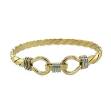 Load image into Gallery viewer, New 9ct Gold Twisted Children&#39;s Bangle
