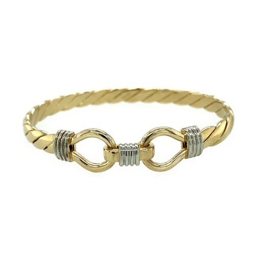 New 9ct Gold Twisted Children's Bangle