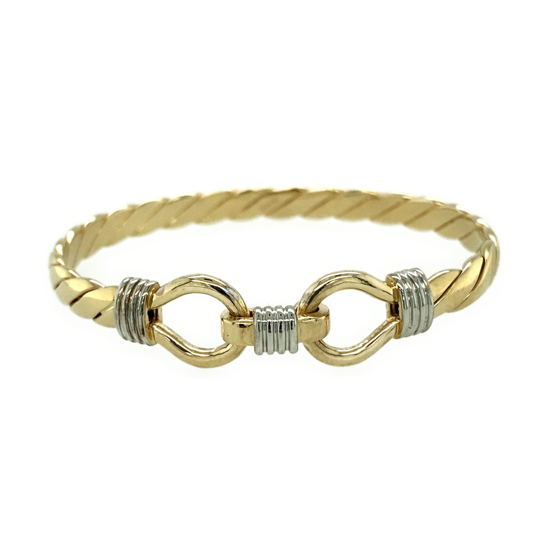 New 9ct Gold Twisted Children's Bangle