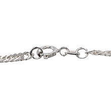 Load image into Gallery viewer, New Silver 7.5&quot; Singapore Bracelet with the weight 2.30 grams and link width 3mm
