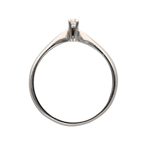New 18ct White Gold & 10pt Diamond Solitaire Ring