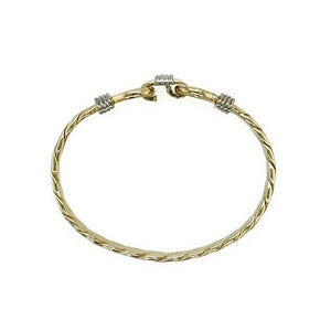 New 9ct Gold Twisted Children's Bangle