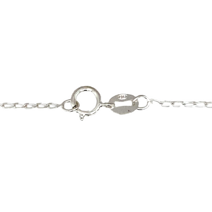 925 Silver & Prehnite 16" Necklace