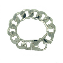 Load image into Gallery viewer, New Solid 925 Silver 9&quot; Curb Bracelet 112 grams
