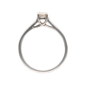 New 9ct White Gold & 34pt Diamond Solitaire Ring
